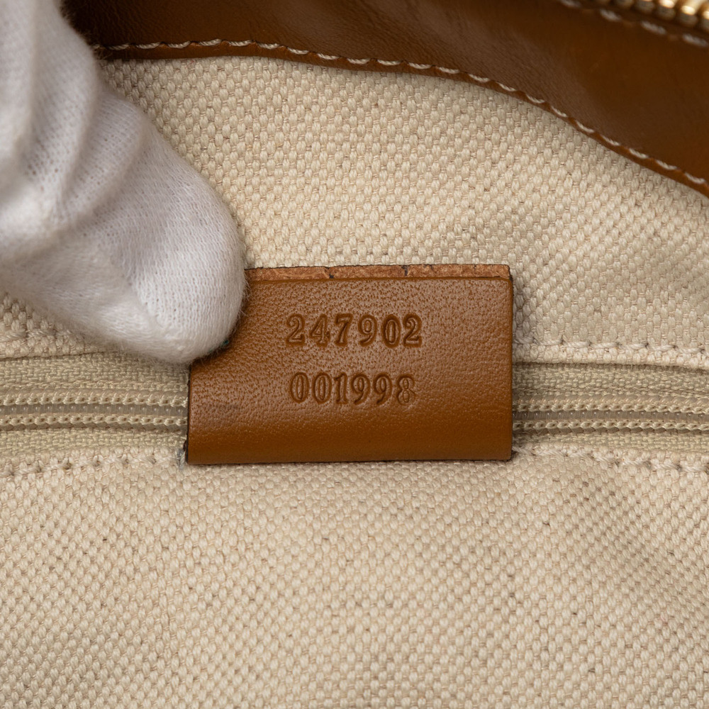 Pre-Loved Gucci Diamante Canvas Sukey Satchel - Picture 6 of 9
